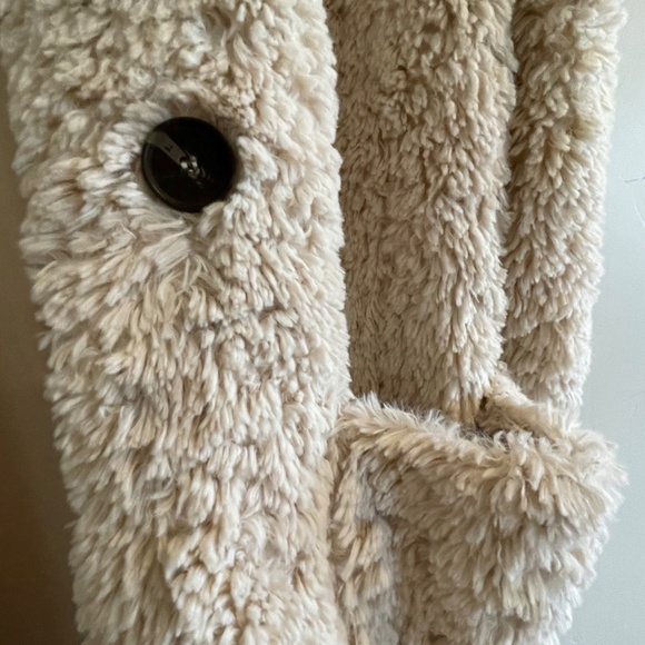 Me Jane Fluffy Teddy Bear Coat Furry Cozy Sherpa Size Small - Picture 2 of 10